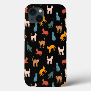 Cats on the black iPhone 13 case