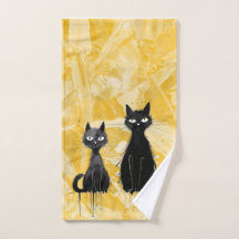 Cats on Yellow 