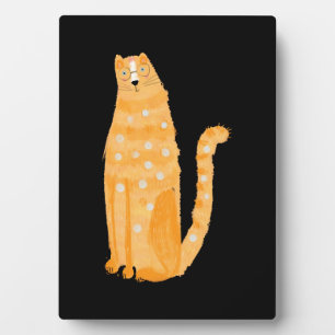 Cats Orange Plaque