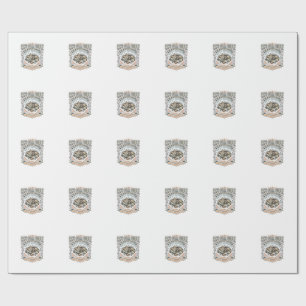 Cats Over People Cat Introvert Anti Social Vintage Wrapping Paper