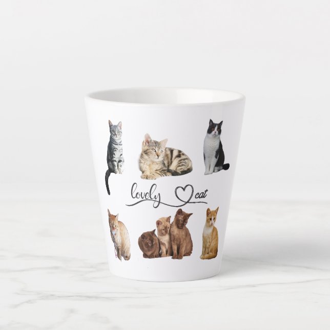 cats package, Funny cats package Latte Mug (Front)