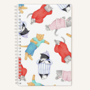 CATS PAJAMAS 5.5"x8.5" Spiral Notebook