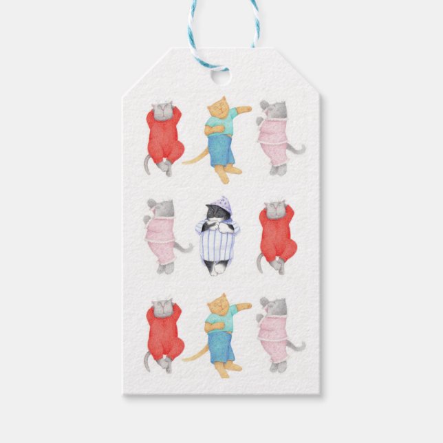 CATS PAJAMAS Gift Tags (Front)