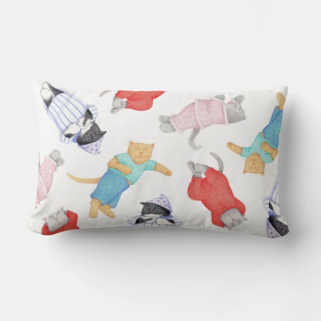 CATS PAJAMAS Lumbar Pillow (Front)