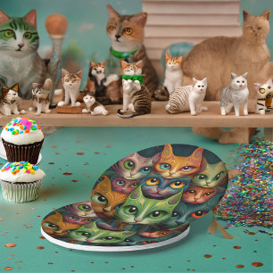 Cats Paper Plate