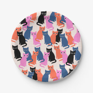 Cats Paper Plates