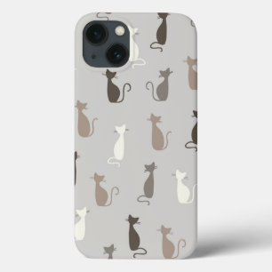 Cats pattern iPhone 13 case