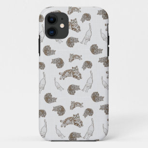 cats pattern Case-Mate iPhone case