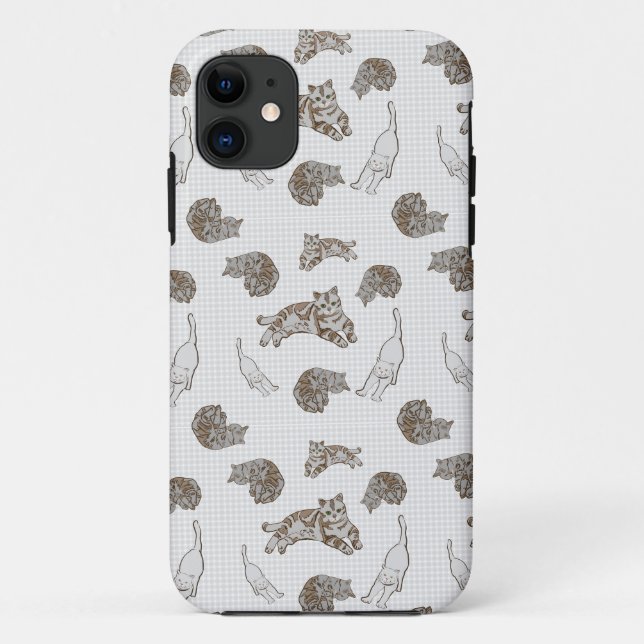 cats pattern Case-Mate iPhone case (Back)
