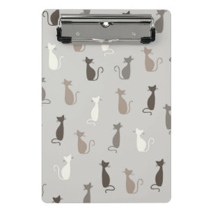 Cats pattern mini clipboard