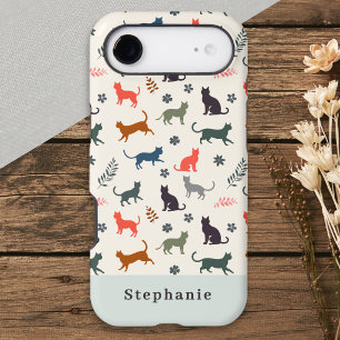 Cats Pattern Modern Elegant Personalised