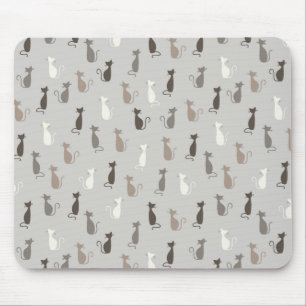 Cats pattern mouse pad
