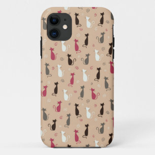 cats Pattern Pink Case-Mate iPhone Case