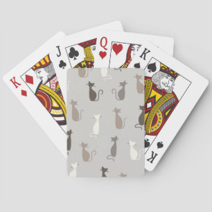 Cats pattern playing cards