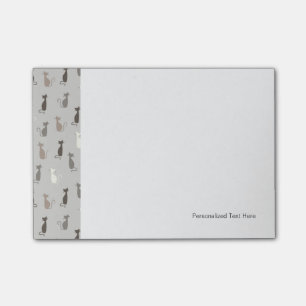 Cats pattern post-it notes