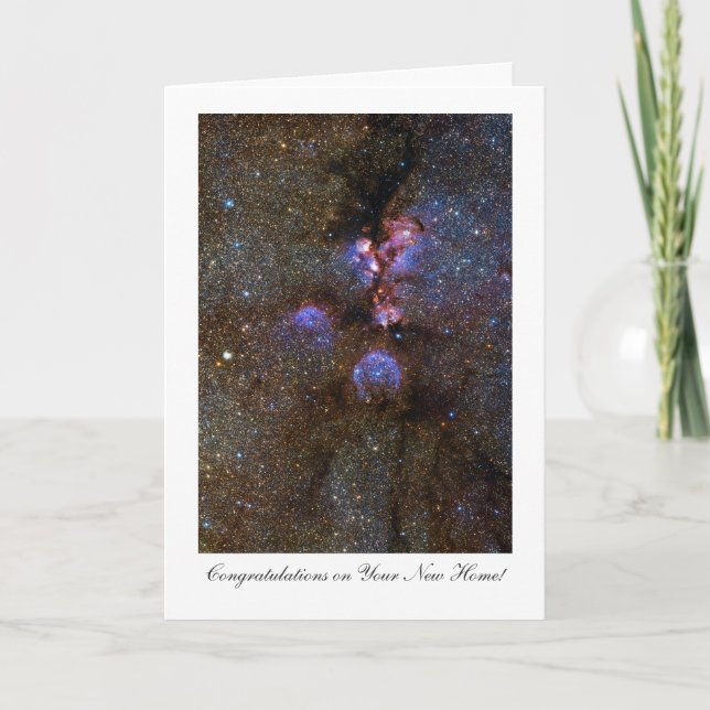 Cats Paw Nebula, Congratulations on Your New Home Card (Front)