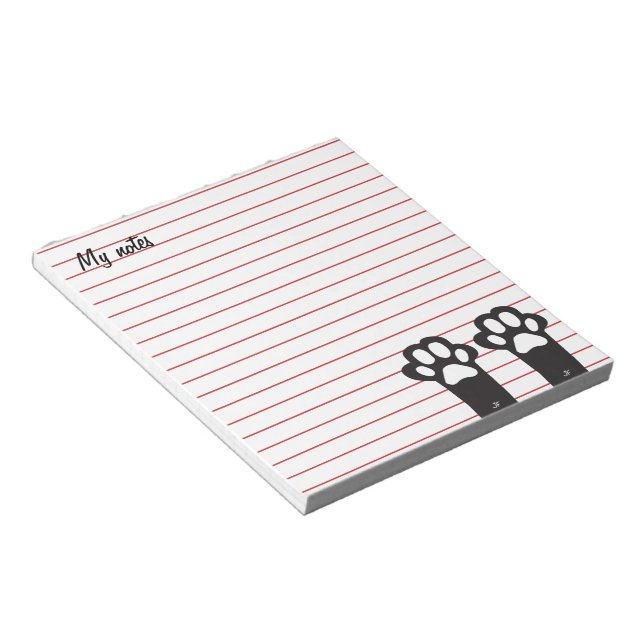 Cats paw notepad (Angled)