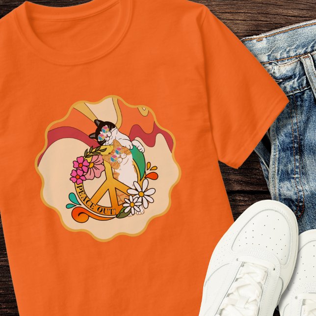 Cats | Peace Out T-Shirt (Creator Uploaded)