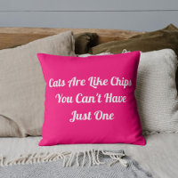 Cats Personalised Funny Cool Modern Pet Quote Pink