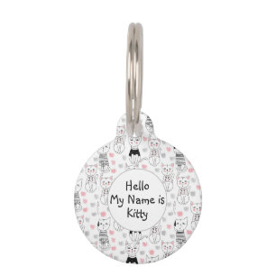 Cats pet ID tag