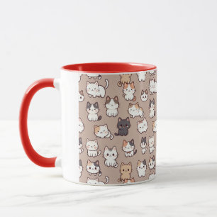 Cats Photo pattern, Mug