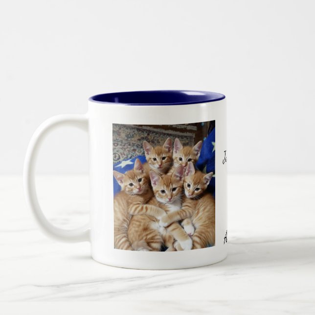 Cats Photo pattern, Mug (Left)