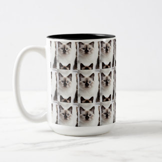 Cats Photo pattern, Name Mug