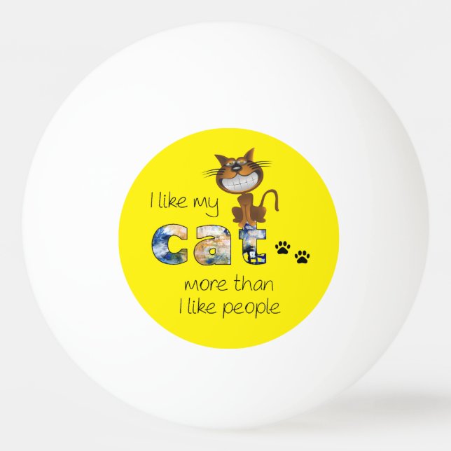 Cat's Ping Pong Ball (Front)