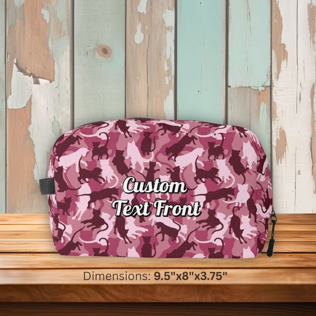 Cats Pink Camouflage Dopp Kit (Creator Uploaded)
