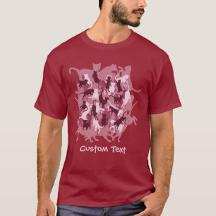 Cats Pink Camouflage T-Shirt
