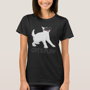 Cats Play I  Cat Kitten Gamer Gaming VR Headset T-Shirt