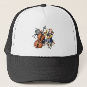 Cats Play the Cello and Cymbals in the Snow Trucker Hat