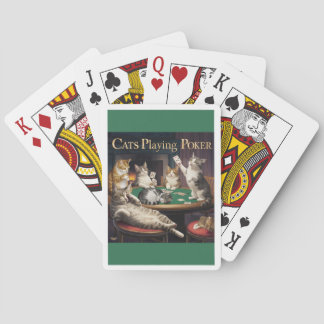 Cats Playing Cards