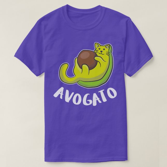 Cats Playing Cat Avocado Lover Avogato Birthday Gi T-Shirt (Design Front)