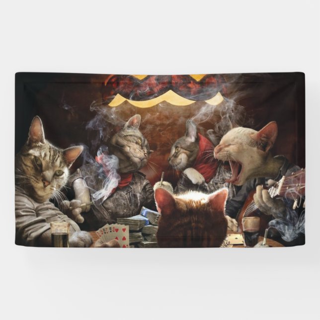 Cats playing poker   banner (Horizontal)