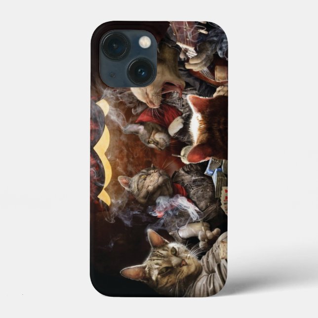 Cats playing poker  Case-Mate iPhone case (Back)