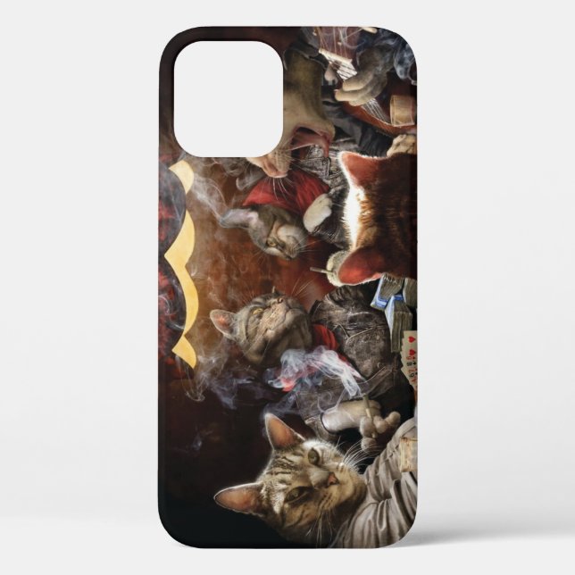 Cats playing poker  Case-Mate iPhone case (Back)