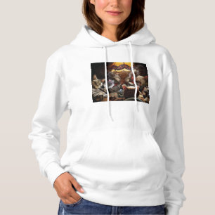Cats playing poker  hoodie