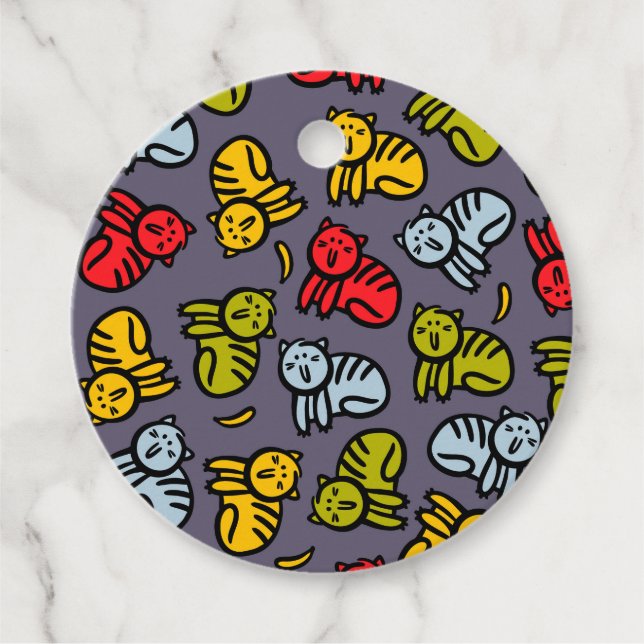 Cats plus bananas favour tags (Front)