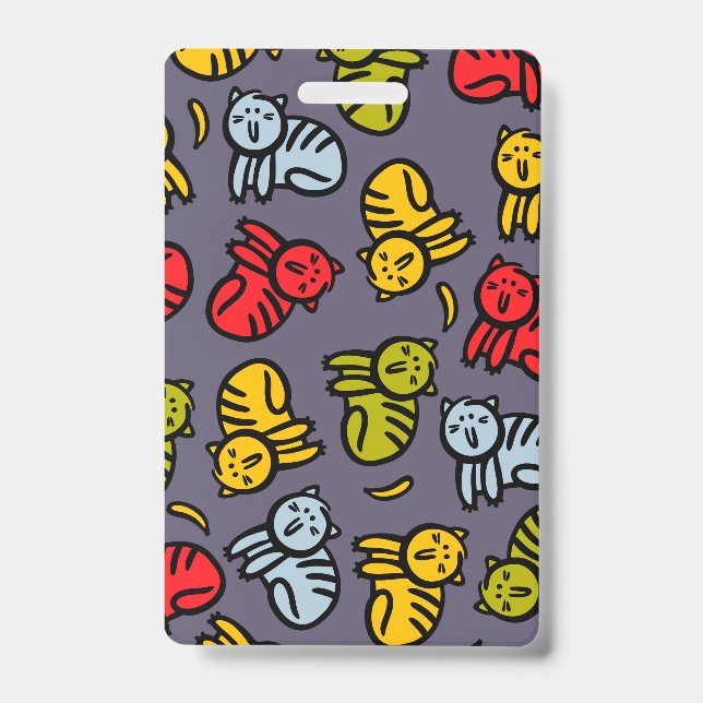 Cats plus bananas ID badge (Front)