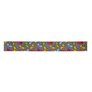 Cats plus bananas satin ribbon