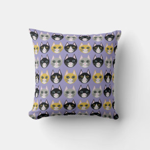 Cats purple cushion