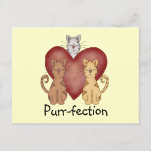 Cats Purr-fection Tshirts and Gifts Postcard
