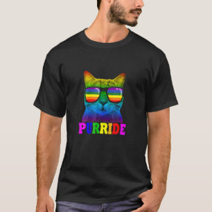 Cats Purride LGB Gay Pride Cat Dad For Women Men T-Shirt