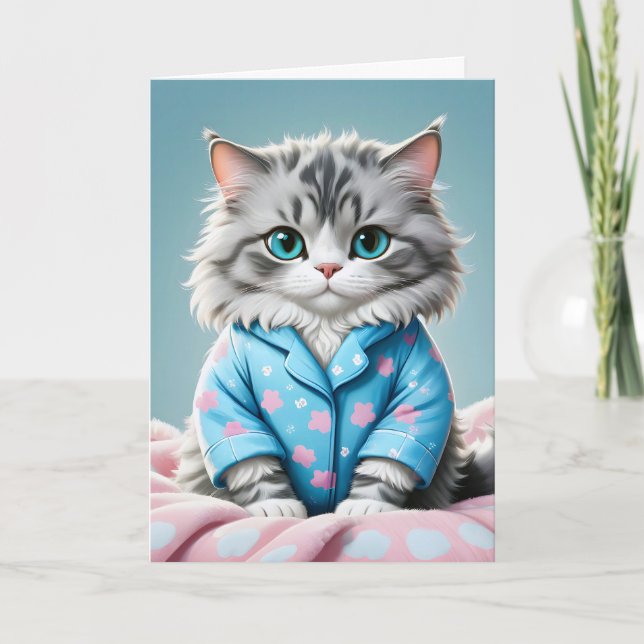 Cat's Pyjamas Thank You Card (Front)