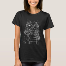 Cats reading books on your T-shirt