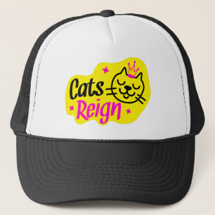 cats reign trucker hat