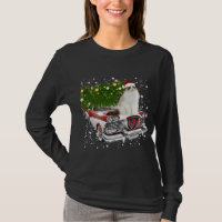 Cats Rides Red Truck Christmas Tree Xmas
