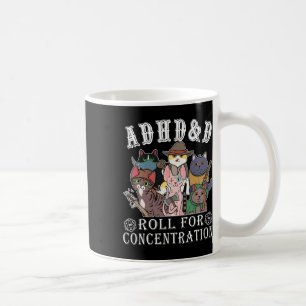 Cats Rpg Gamer Roll For Concentration D20 Dice Ner Coffee Mug