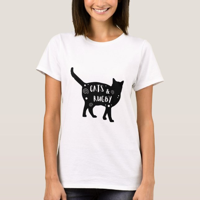 Cats & Rugby T-Shirt (Front)